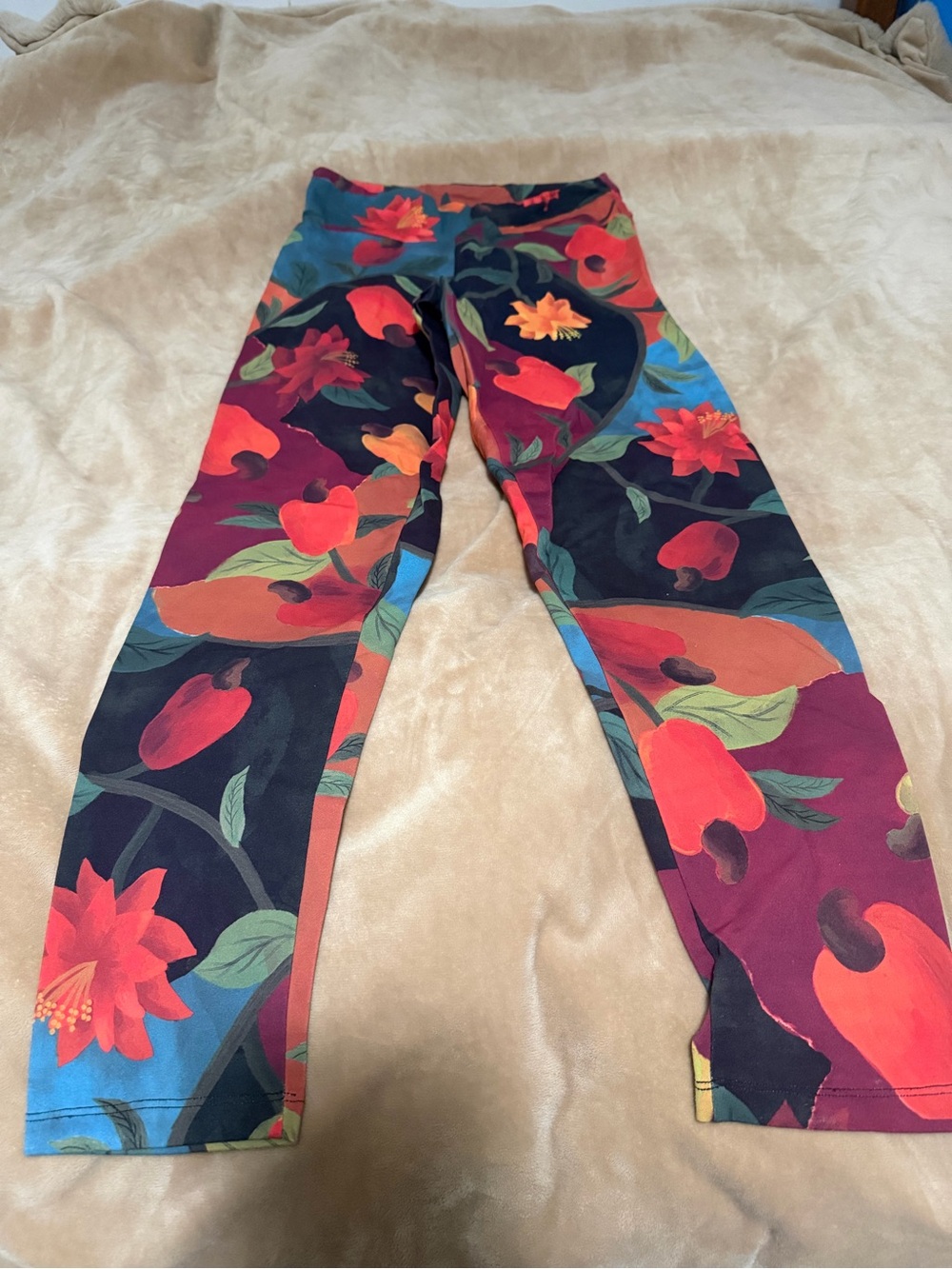 Farm Rio Floral Fruit Active Leggings Women's Medium